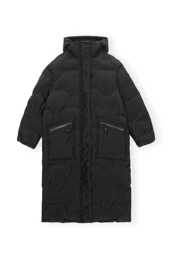 Clothing GANNI Extended Sizes Black Oversized Soft Puffer Coat Black Clothing GANNI Extended Sizes Black Oversized Soft Puffer Coat Black