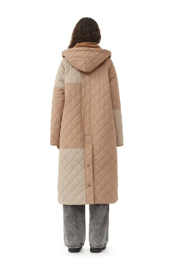 Clothing GANNI Outerwear X Barbour Burghley Quilted Jacket Timber Wolf