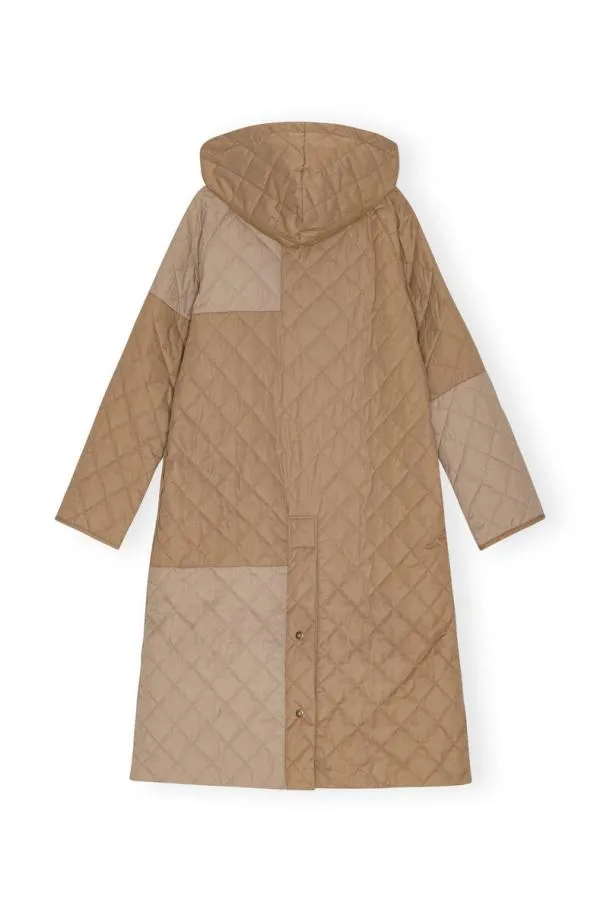 Clothing GANNI Outerwear X Barbour Burghley Quilted Jacket Timber Wolf