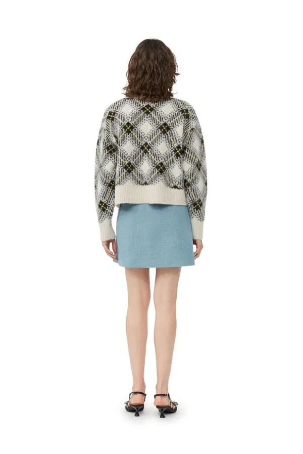 Clothing GANNI Skirts Twill Wool Suiting Mini Skirt Heather Clothing GANNI Skirts Twill Wool Suiting Mini Skirt Heather