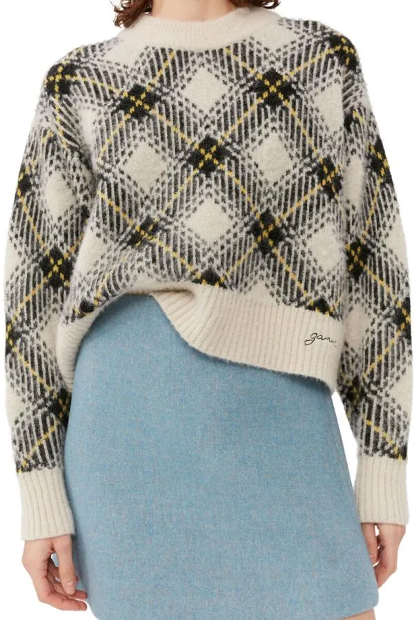 Clothing GANNI Skirts Twill Wool Suiting Mini Skirt Heather Clothing GANNI Skirts Twill Wool Suiting Mini Skirt Heather