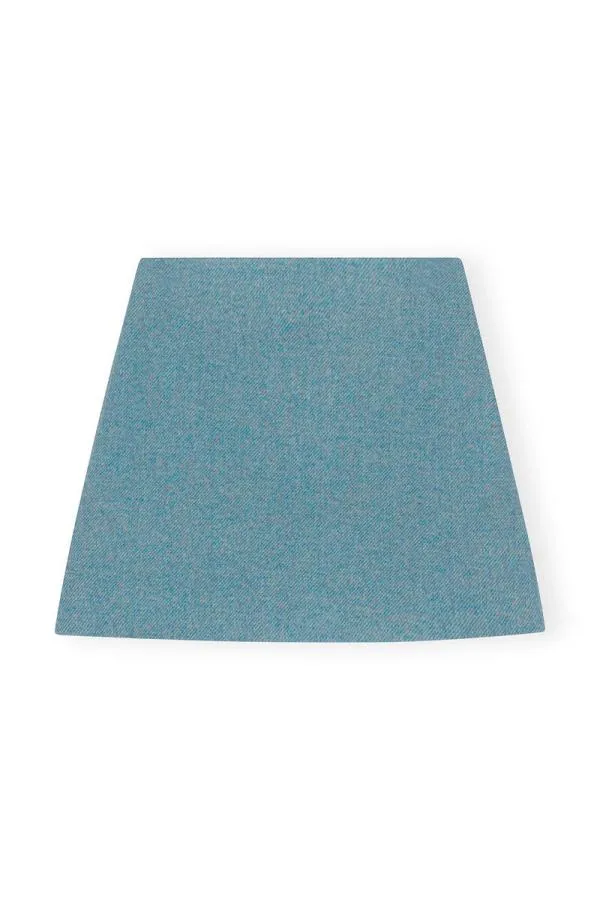 Clothing GANNI Skirts Twill Wool Suiting Mini Skirt Heather Clothing GANNI Skirts Twill Wool Suiting Mini Skirt Heather