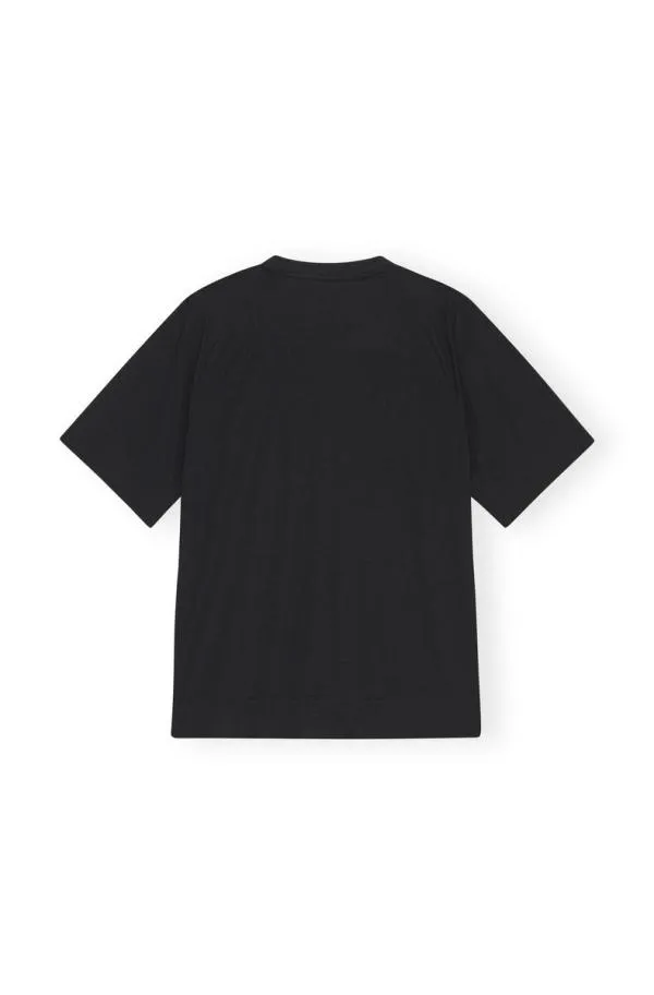 Clothing GANNI TShirts Active Mesh Tshirt Black