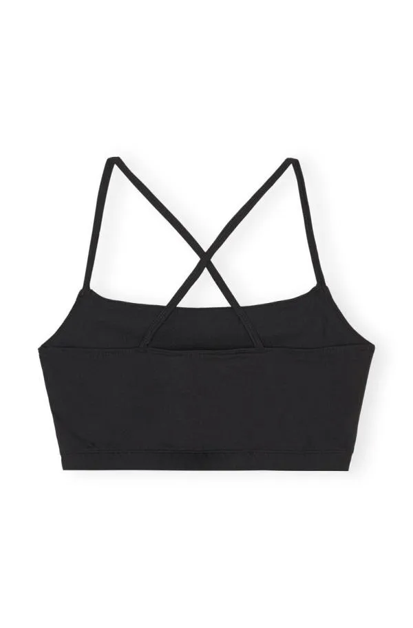 Clothing GANNI Tops Active Strap Top Black