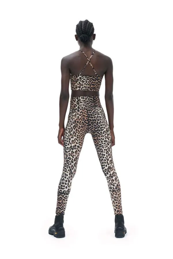 Clothing GANNI Trousers Active Ultra High Waist Leggings Leopard
