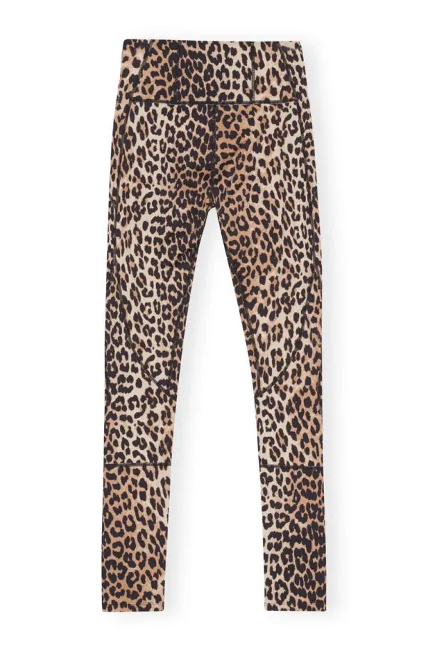 Clothing GANNI Trousers Active Ultra High Waist Leggings Leopard