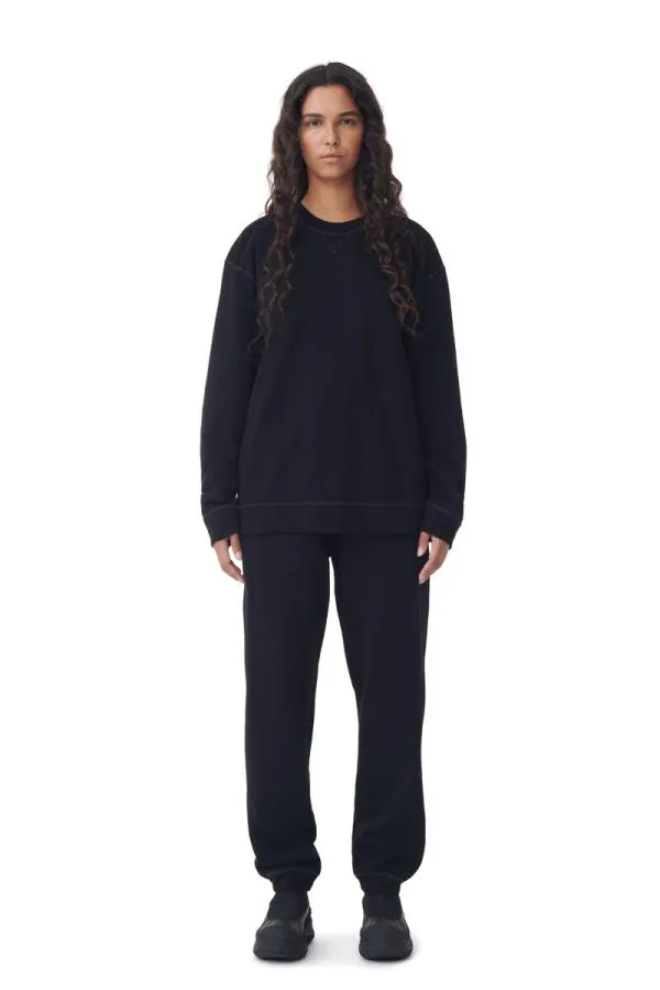 Clothing GANNI Trousers Black Isoli Cuffed Trousers Black