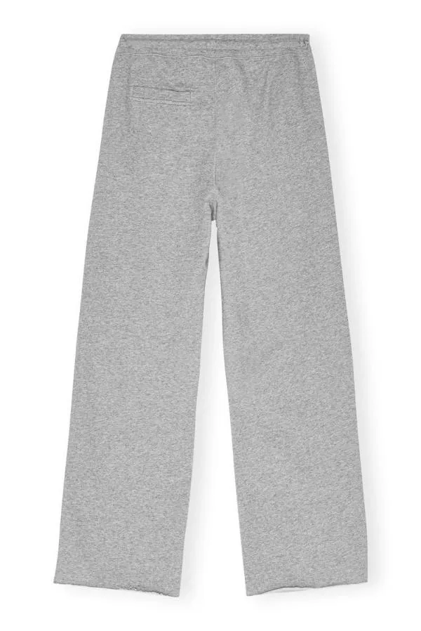 Clothing GANNI Trousers Grey Isoli Wide Leg Trousers Paloma Melange