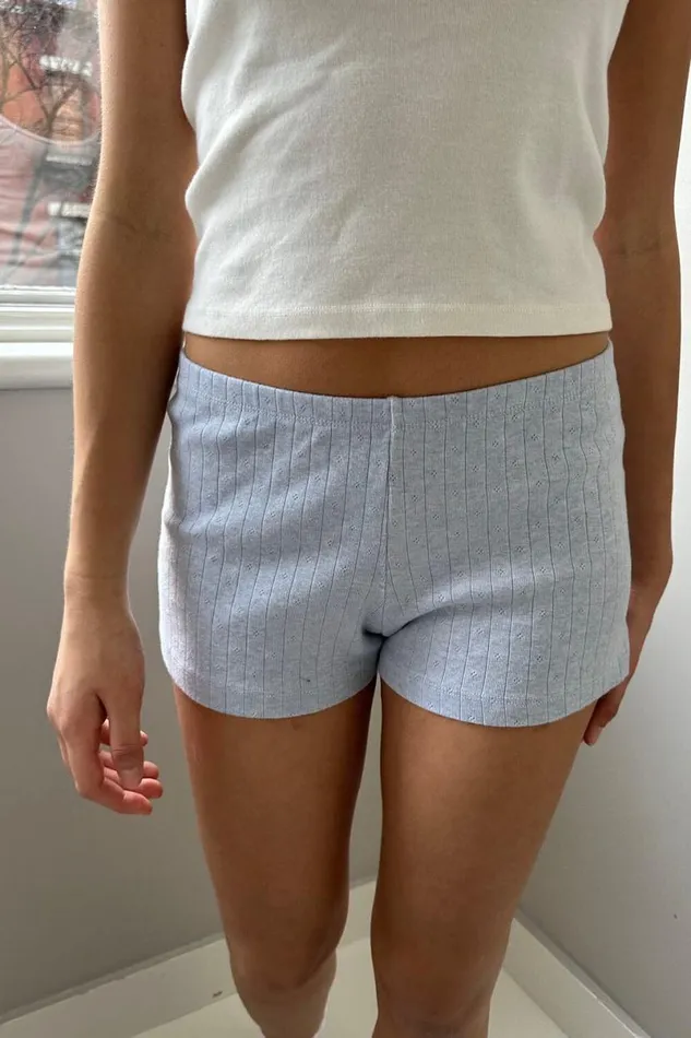 Clothing Keira Eyelet Sweatshorts Brandy Melville BOTTOMS