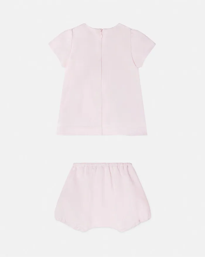 Clothing Kids Versace Medusa Baby Dress Set Pink