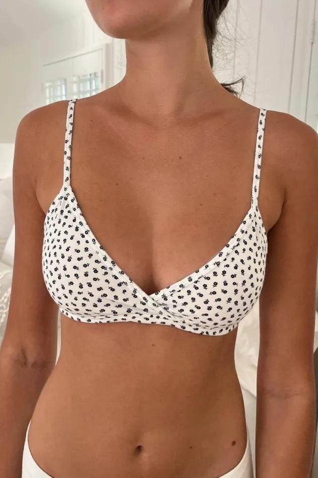 Clothing Polina Floral Bra Top Brandy Melville FLORALS