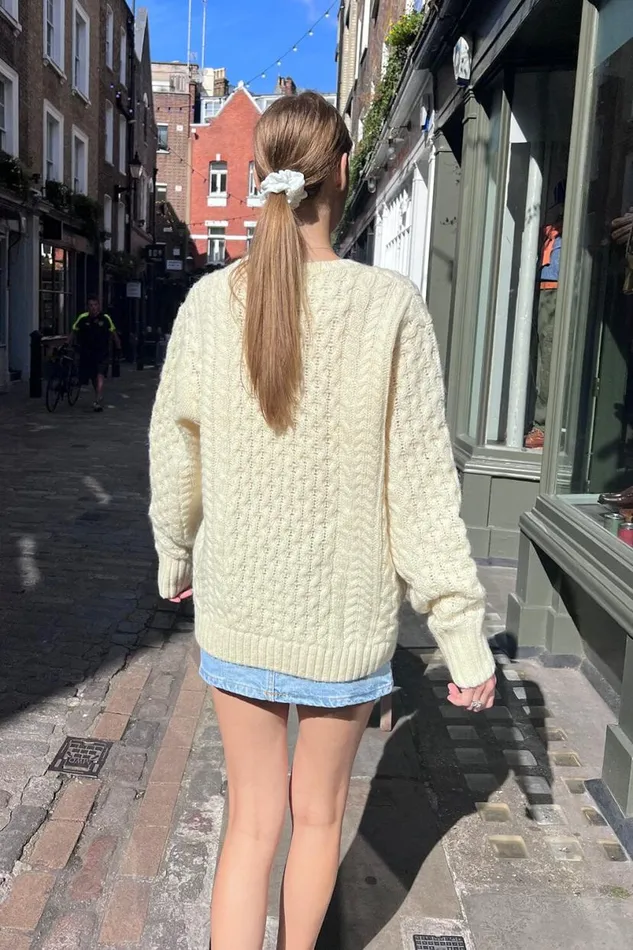 Clothing Winona Heavy Wool Cable Knit Sweater Brandy Melville WOOL