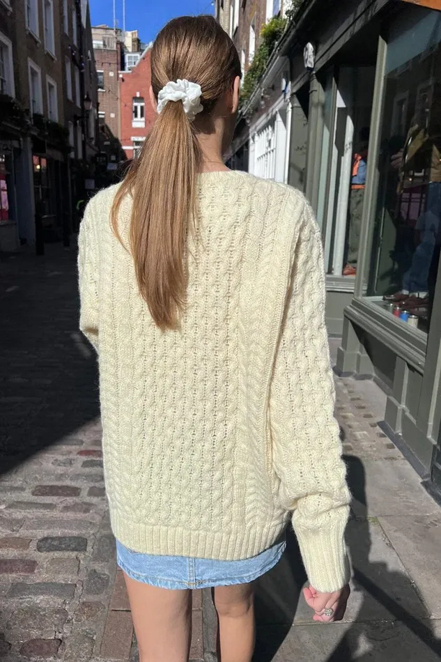 Clothing Winona Heavy Wool Cable Knit Sweater Brandy Melville WOOL