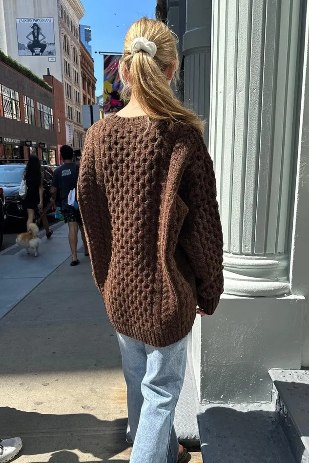 Clothing Winona Heavy Wool Cable Knit Sweater Brandy Melville WOOL