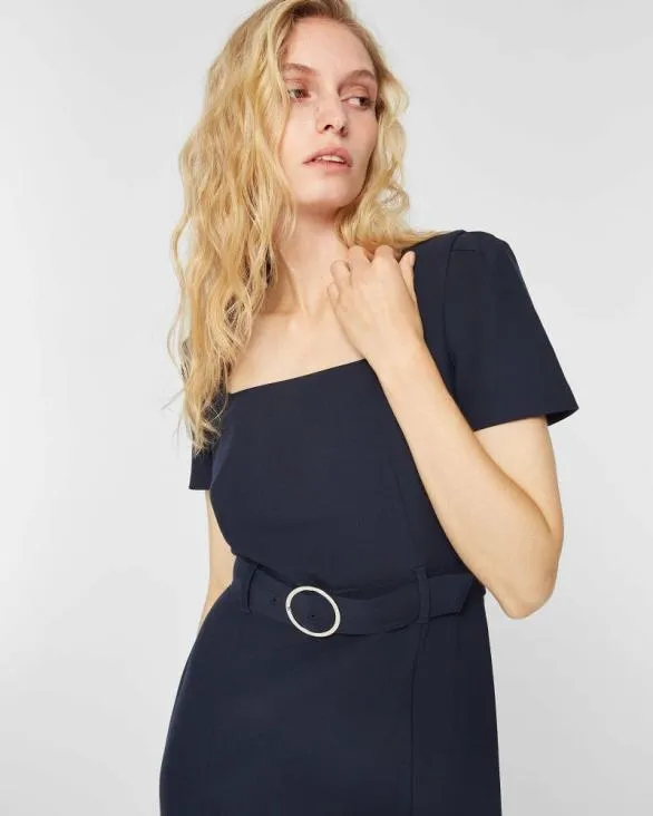 Club Monaco Dresses and Jumpsuits Belted Mini Dress Navy 8211 Women