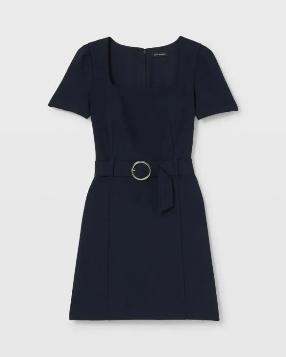 Club Monaco Dresses and Jumpsuits Belted Mini Dress Navy 8211 Women