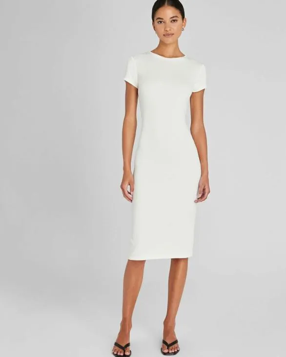 Club Monaco Dresses and Jumpsuits Bowee Pliss Tee Dress White 8211 Women