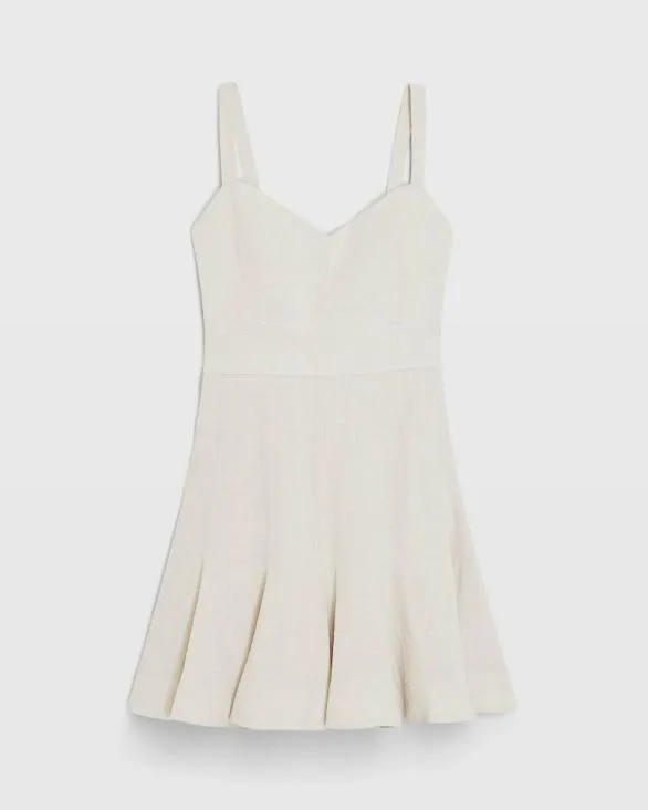 Club Monaco Dresses and Jumpsuits Fluted Hem Mini Dress Flaxseed 8211 Women