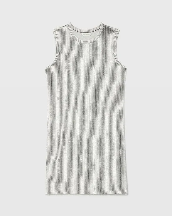 Club Monaco Dresses and Jumpsuits Sleeveless Textured Stripe Dress Black Stripe 8211 Women