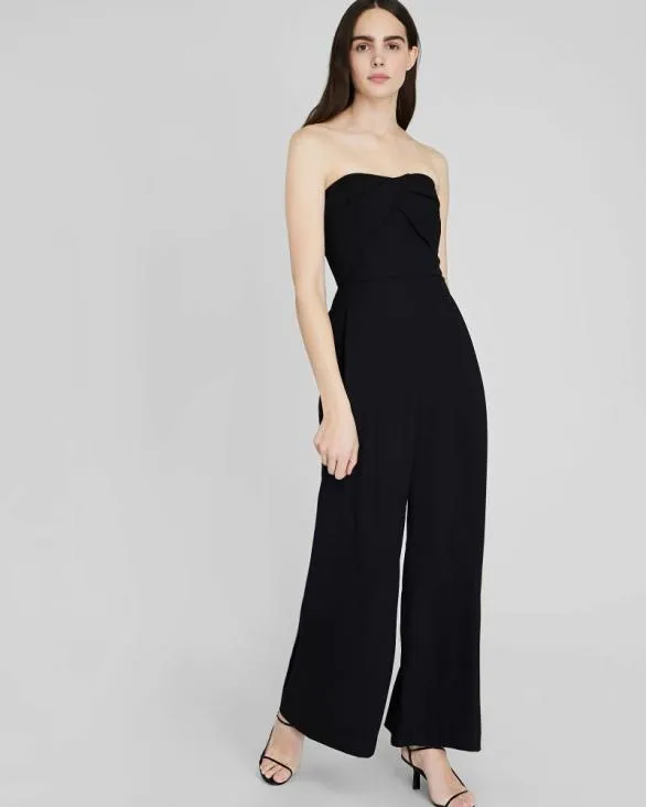 Club Monaco Dresses and Jumpsuits Strapless Drape Detail Jumpsuit Black 8211 Women