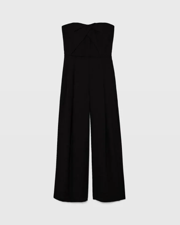 Club Monaco Dresses and Jumpsuits Strapless Drape Detail Jumpsuit Black 8211 Women