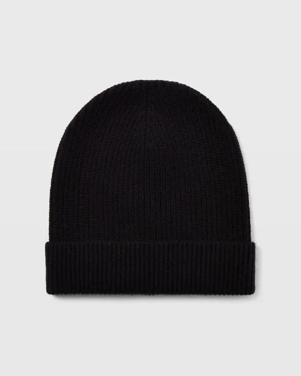 Club Monaco Hats Scarves and Gloves Turnback Rib Hat Black 8211 Women
