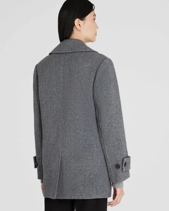 Club Monaco Jackets and Coats Classic Peacoat Medium Heather Grey 8211 Women