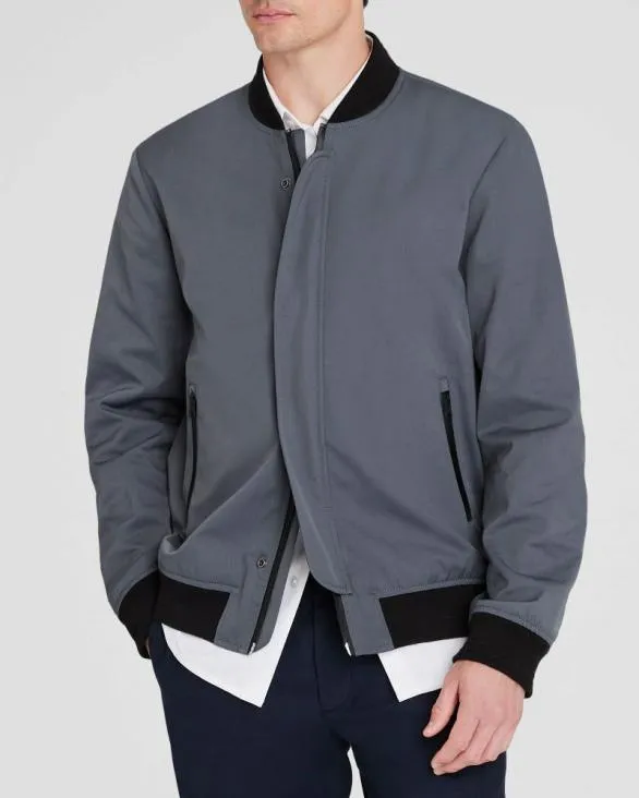 Club Monaco Jackets and Coats Twill Bomber Slate Blue 8211 Men