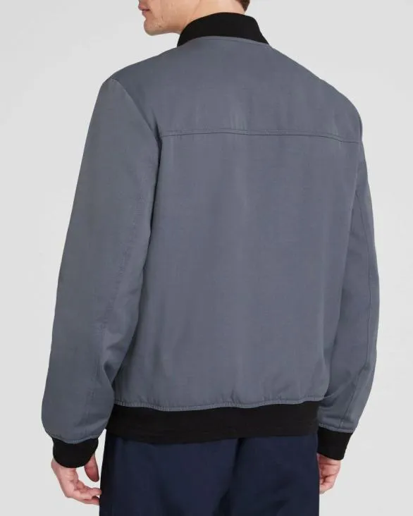 Club Monaco Jackets and Coats Twill Bomber Slate Blue 8211 Men