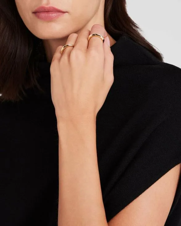 Club Monaco Jewelry Stacked Geometric Ring Set Gold 8211 Women