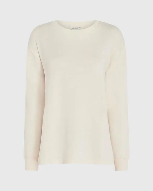 Club Monaco Loungewear Relaxed Fit Crewneck Sweatshirt Sand 8211 Women