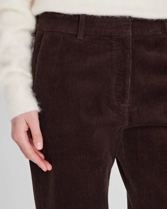 Club Monaco Pants FullLength Corduroy Trouser Dark Brown 8211 Women