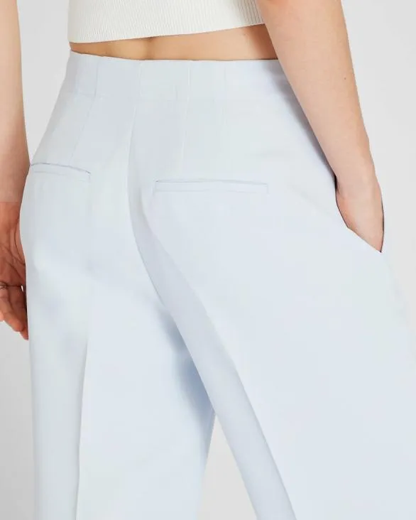 Club Monaco Pants HighRise Fluid Crepe Trouser Sky Light 8211 Women