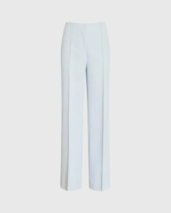 Club Monaco Pants HighRise Fluid Crepe Trouser Sky Light 8211 Women