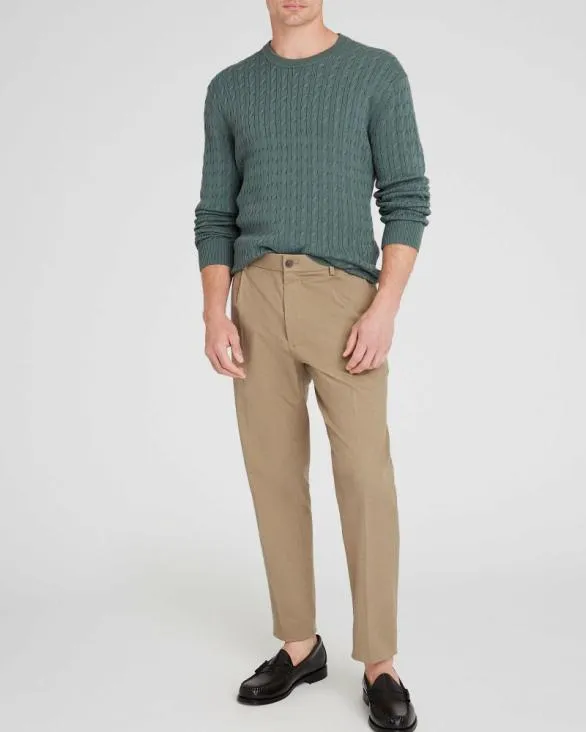 Club Monaco Pants Hybrid Texture Elasticated Trouser Khaki 8211 Men