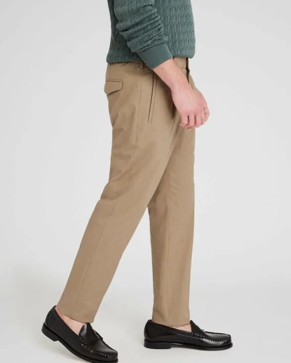 Club Monaco Pants Hybrid Texture Elasticated Trouser Khaki 8211 Men