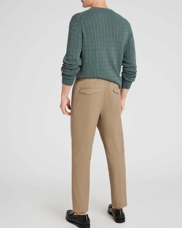 Club Monaco Pants Hybrid Texture Elasticated Trouser Khaki 8211 Men