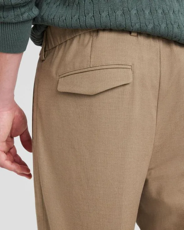 Club Monaco Pants Hybrid Texture Elasticated Trouser Khaki 8211 Men