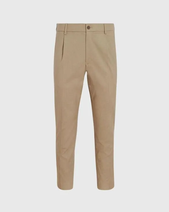 Club Monaco Pants Hybrid Texture Elasticated Trouser Khaki 8211 Men