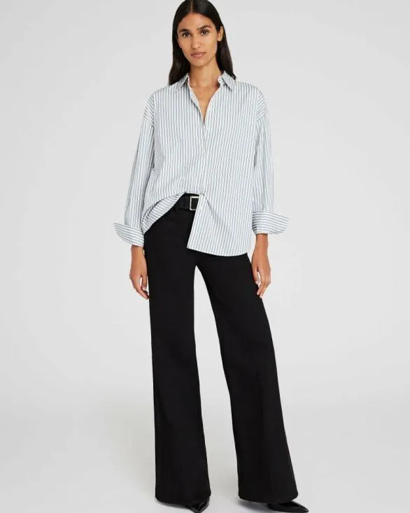 Club Monaco Pants MOTHER The Twister Sneak Jeans Black Denim 8211 Women