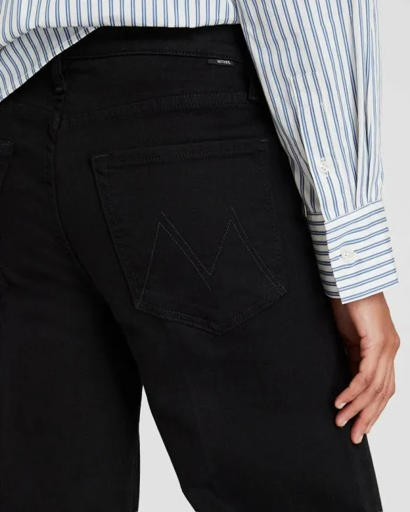 Club Monaco Pants MOTHER The Twister Sneak Jeans Black Denim 8211 Women