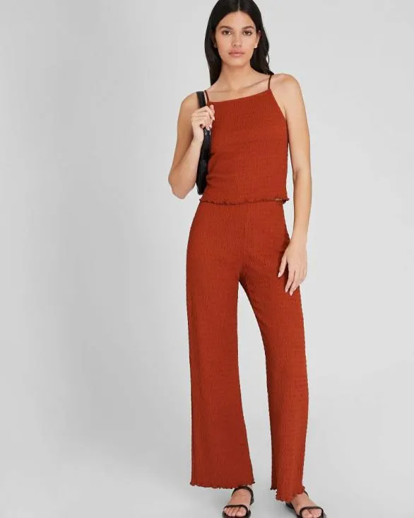 Club Monaco Pants Smock Detail Pant Terracotta 8211 Women