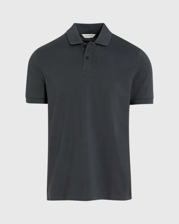 Club Monaco Polos ShortSleeve Clean Pique Polo Charcoal 8211 Men