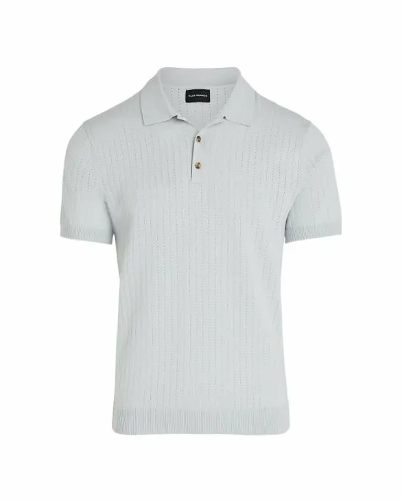 Club Monaco Polos ShortSleeve Stitch Polo Light Grey 8211 Men