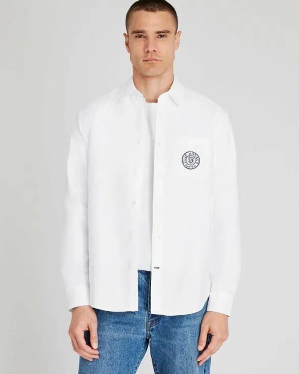 Club Monaco Shirts Crest Oxford Shirt White 8211 Men