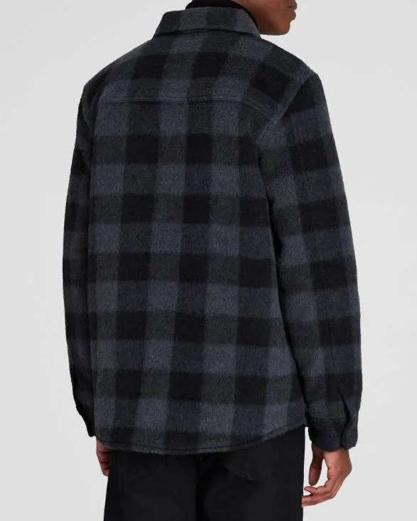Club Monaco Shirts LongSleeve HighTexture Shirt Jacket Blue Mix 8211 Men