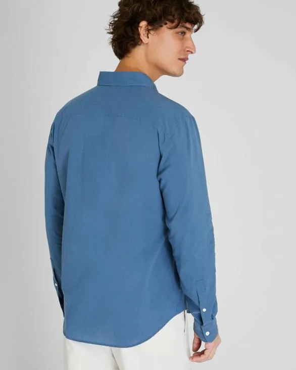 Club Monaco Shirts Solid Airy Poplin Shirt Medium Blue 8211 Men