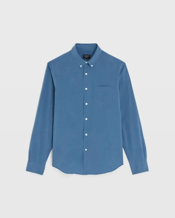 Club Monaco Shirts Solid Airy Poplin Shirt Medium Blue 8211 Men