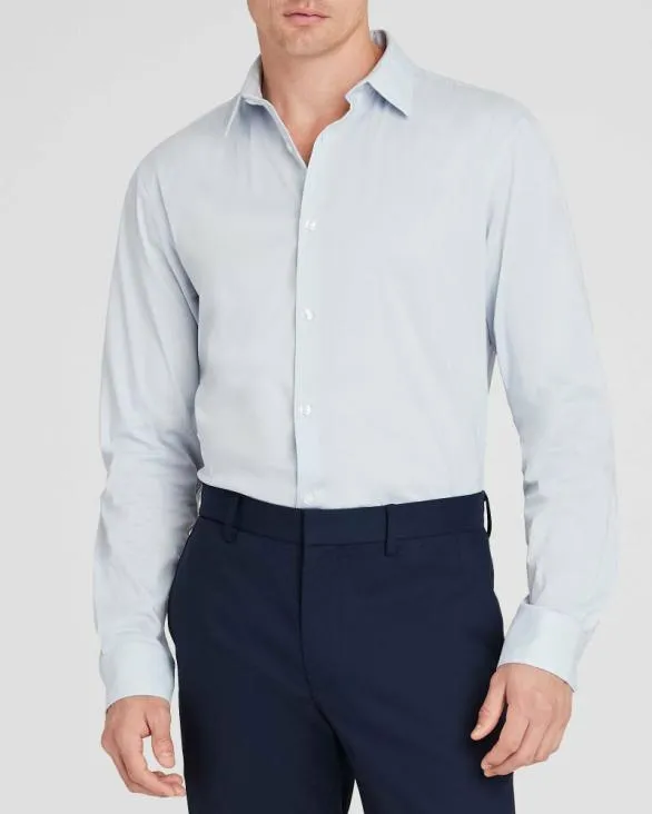 Club Monaco Shirts Stretch Poplin Dress Shirt Blue 8211 Men