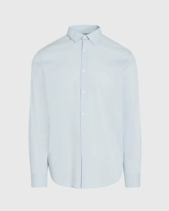 Club Monaco Shirts Stretch Poplin Dress Shirt Blue 8211 Men